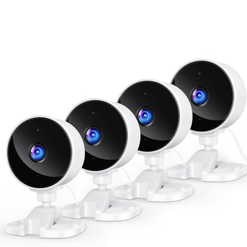 Indoor Security Camera 2.4GHz 4pcs, Baby Monitor, Pet Camera, Nanny Cam