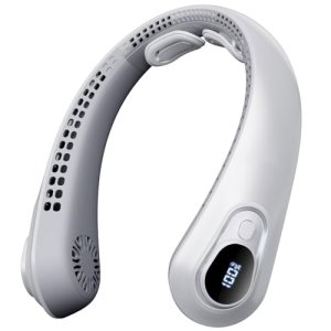 Portable Neck Fan Rechargeable with LED Display 5 Speeds