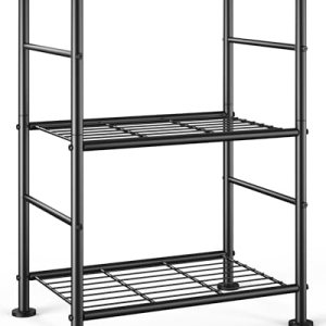 Storage Shelves – 3 Tier Shelf Organizer, Sturdy Metal (18″ x 12″ x 30″)