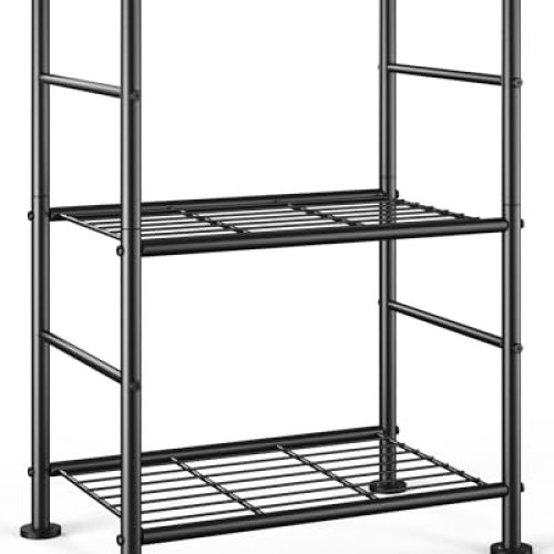 Storage Shelves – 3 Tier Shelf Organizer, Sturdy Metal (18″ x 12″ x 30″)