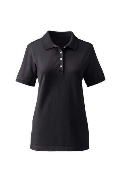 Womens Banded Short Sleeve Mesh Polo Lands End