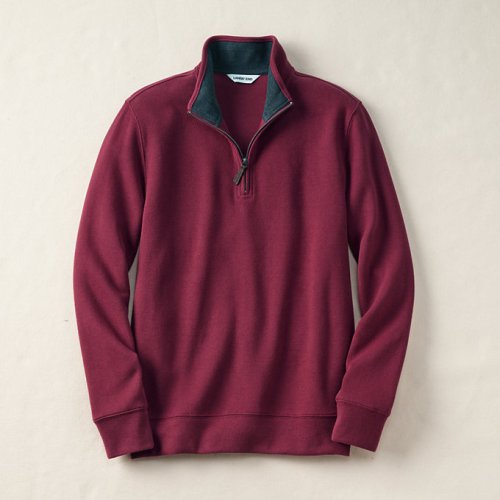 Bedford Rib Quarter Zip Pullover Sweater Lands End