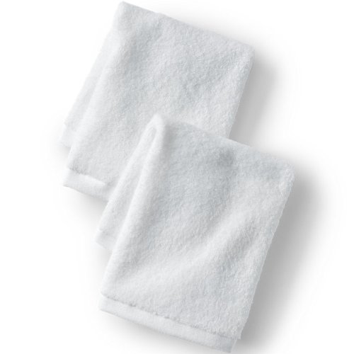 Quick-Dry Cotton 2-Piece Washcloth Set Lands End
