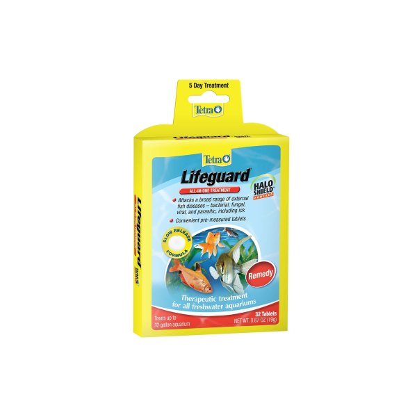 Tetra Aquarium Tank Lifeguard Halo Shield All-In-One-Treatment, Size: 32 Count | PetSmart Red