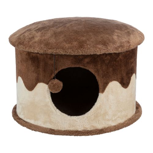 Trixie 12-In Cat Cave, Brown And Beige | PetSmart