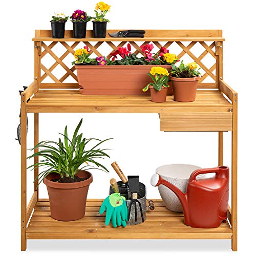 Outdoor Garden Potting Bench, Wooden