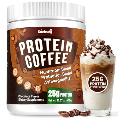 Protein Coffee Powder, Cold Brew Mocha Iced Coffee with 25g Protein