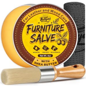 3-in-1 Furniture Salve for Leather 4oz for Leather, Wood and Vinyl