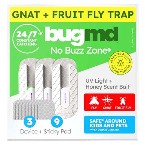 BugMD No Buzz Zone – Flying Insect Trap Catcher Indoor Fly For a Safer Home