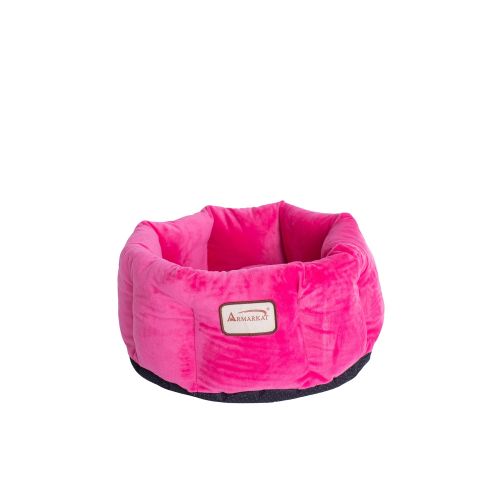 Armarkat Hot Pink Luxe Velvet Cozy Cuddler Cat Bed Size: 15l X 7w 8h | PetSmart