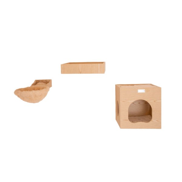 Armarkat Wall-Mounted Real Wood Cat Climbing Natural | PetSmart