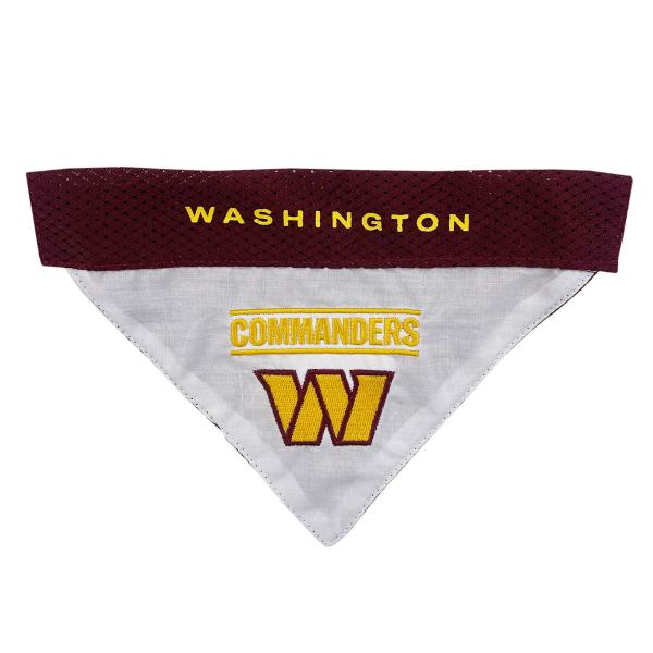 Pets First Washington Commanders Reversible Pet Bandana, Size: Large/xl | Polyester/mesh PetSmart