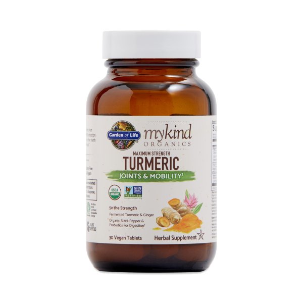 Garden of Life mykind Organics Maximum Strength Turmeric Joints & Mobility 30 tablets