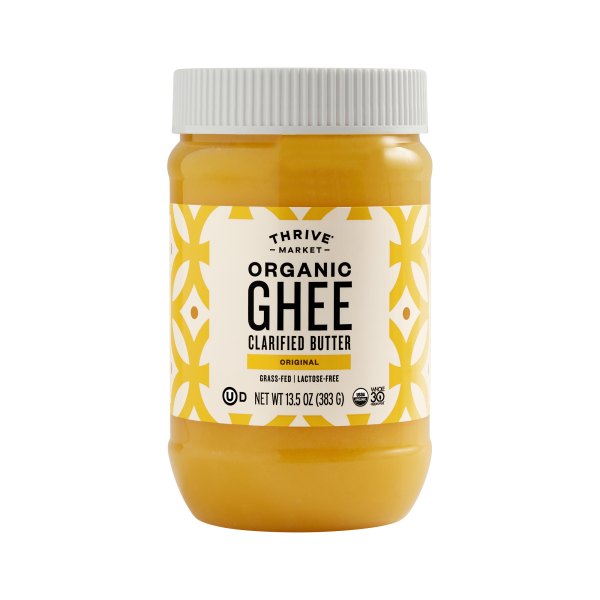 Thrive Market Grass-Fed Organic Ghee 13.5 oz plastic jar