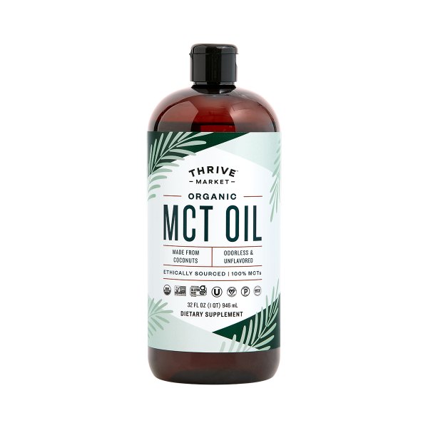 Thrive Market MCT Oil 32 oz plastic bottle