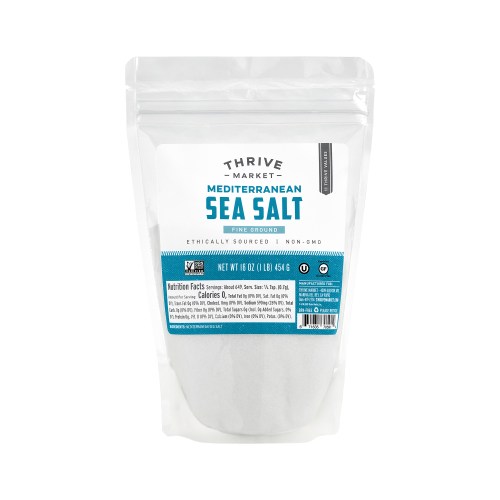 Thrive Market Mediterranean Sea Salt, Ground 16 oz pouch