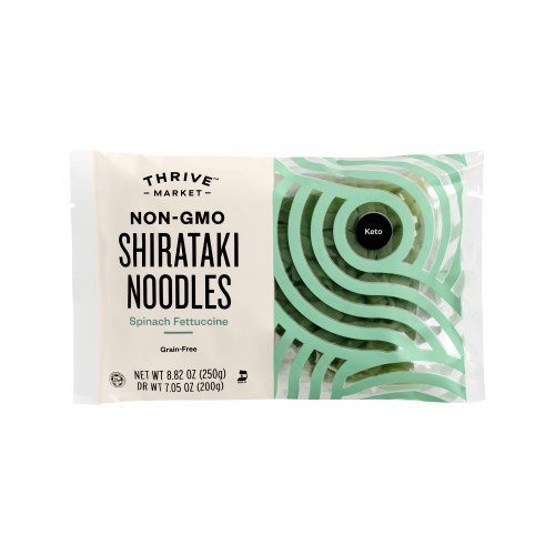 Thrive Market Non-GMO Shirataki Noodles, Spinach Fettuccine