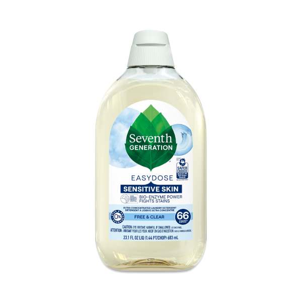Seventh Generation EasyDose Ultra Concentrated Laundry Detergent, Free & Clear 66 loads