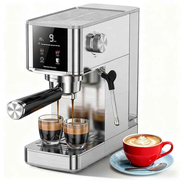 COWSAR 2 -Cup Residential Drip coffee maker Stainless Steel