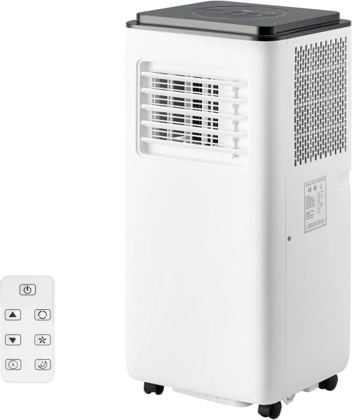 WhizMax Portable Air Conditioner - 10000 BTU Cooling - 2 Fan Speeds - Washable Filter - 600 Sq Ft one_size in White | PD-PHO-10G8TA90