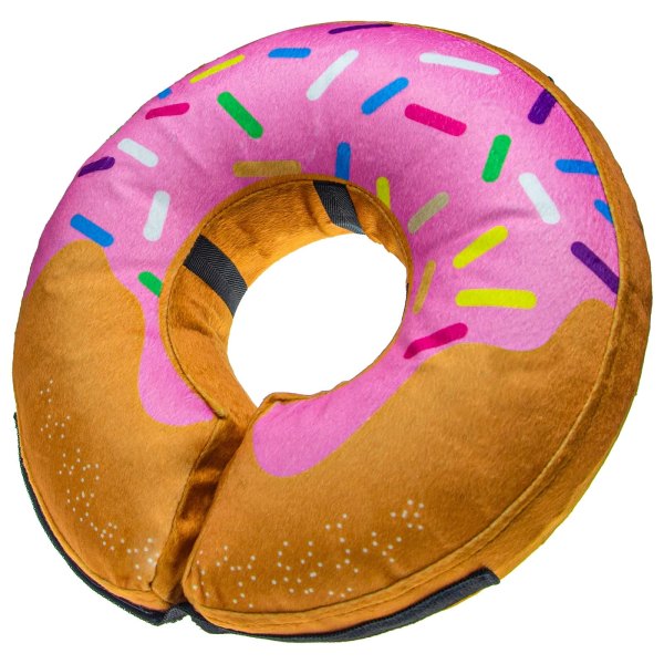 Bencmate Inflatable Dog Cone Collar for Dogs and Cats; Soft Protective Recovery E-Collar; Adjustable Pet Surgery Collar - Medium; Donut | BNCZURJA01