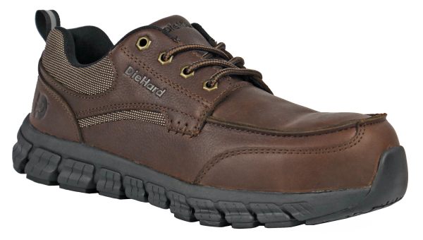 DieHard Sunbird Composite Toe Work Shoe Brown Leather one_size | DH30205 11.5 2E