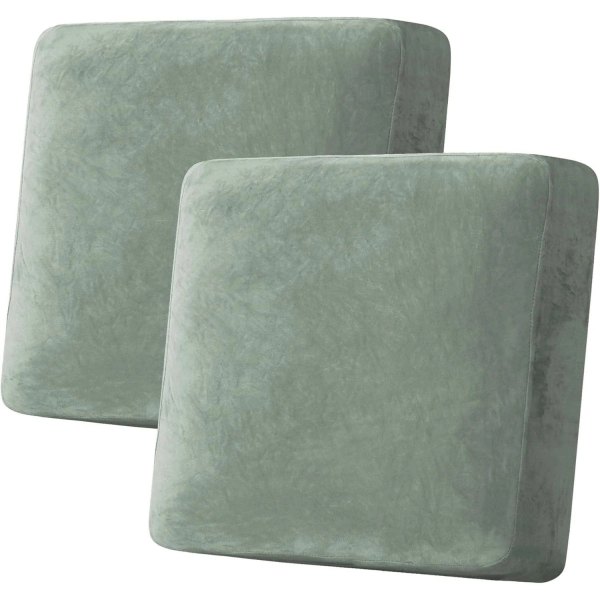 H.Versailtex Velvet Stretch Sofa Cushion Cover Plush Slipcover Fits 196295 x 216305 x 210