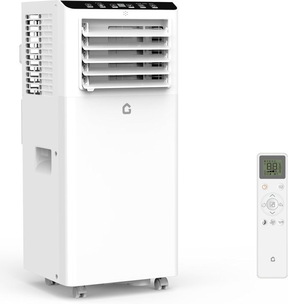 Garvee 8000 BTU Portable Air Conditioners - Smart AC Units Cold Air System Quiet Cooling within 350 sq.ft with Remote Control 24H Timer/Dry/Fan Modes