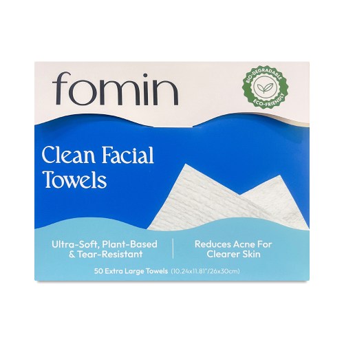 Fomin Clean Facial Towels, Fragrance Free 50 count