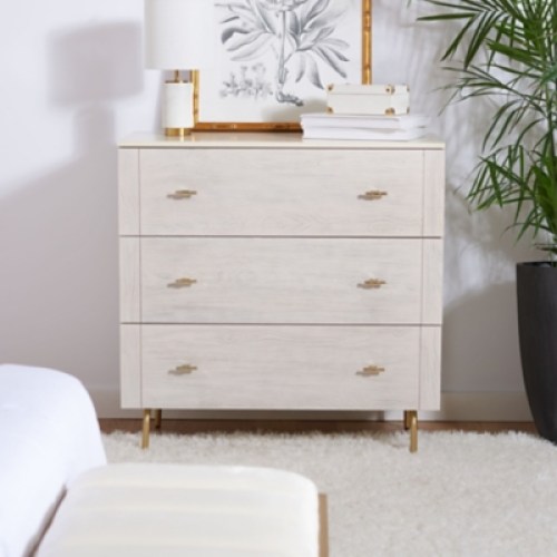 Safavieh Genevieve 36 3 Drawer Dresser, Washed