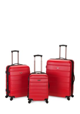 Rockland Melbourne 3 Piece ABS Luggage