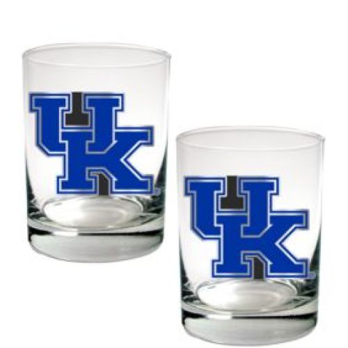 Great American Products NCAA Set of 2 Rocks Glasses, 0.14 Ounces
