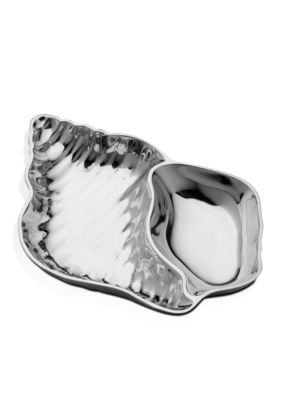 Wilton Armetale Shell Chip and Dip, Serving Tray