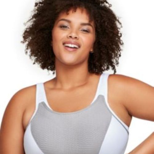 Glamorise Womens Full Figure Plus Size No-Bounce Camisole Sports Bra Wirefree #1066