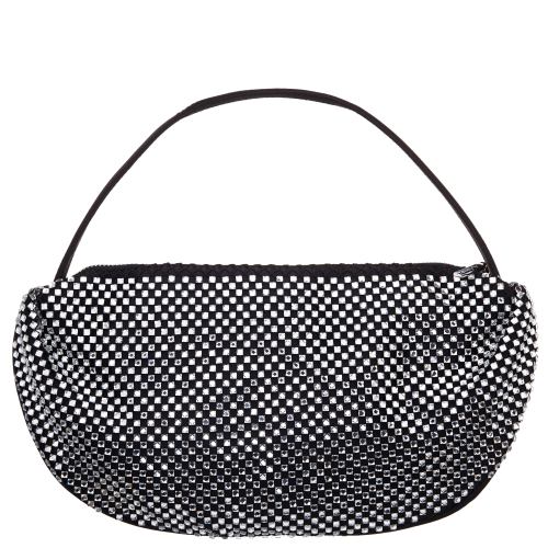 Cally Half Moon Crystal Netting Bag | Nina Shoes