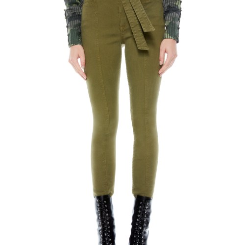 alice + olivia GOOD TIE WAIST SKINNY JEAN