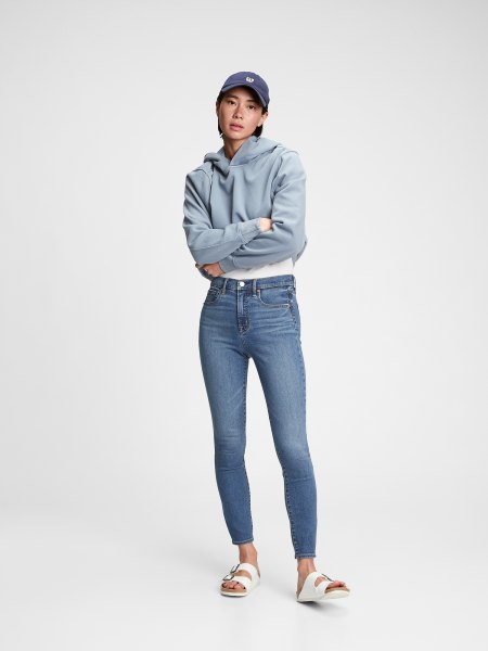 High Rise True Skinny Jeans