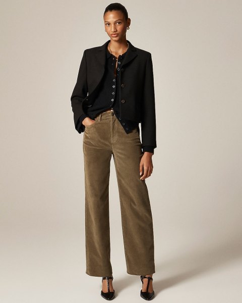 slim-wide pant in corduroy