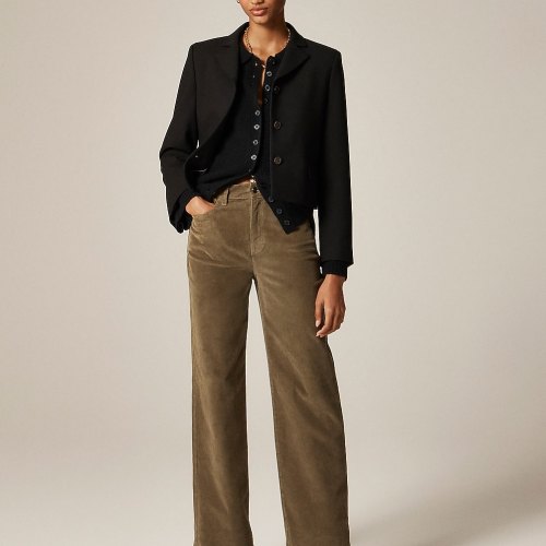 Slim-wide pant in corduroy