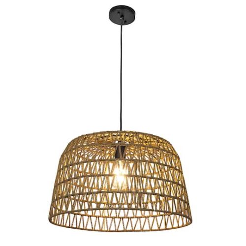 Hello Honey Flush Mount Ceiling Light with Woven Paper Rope Shade | x x 9 | Michaels