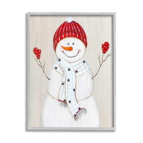 Stupell Industries Snowman Framed Giclee Art in | x | Michaels