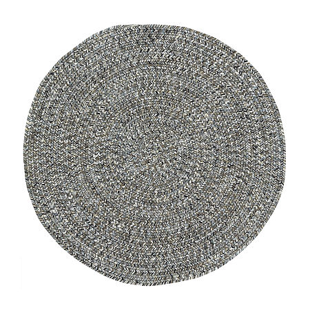 Capel Inc. Sea Pottery Concentric Braided Round Rugs, One Size, Gray