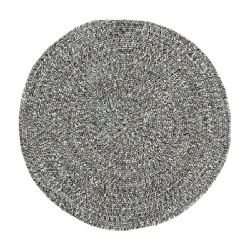 Capel Inc. Sea Pottery Concentric Braided Round Rugs, One Size, Gray