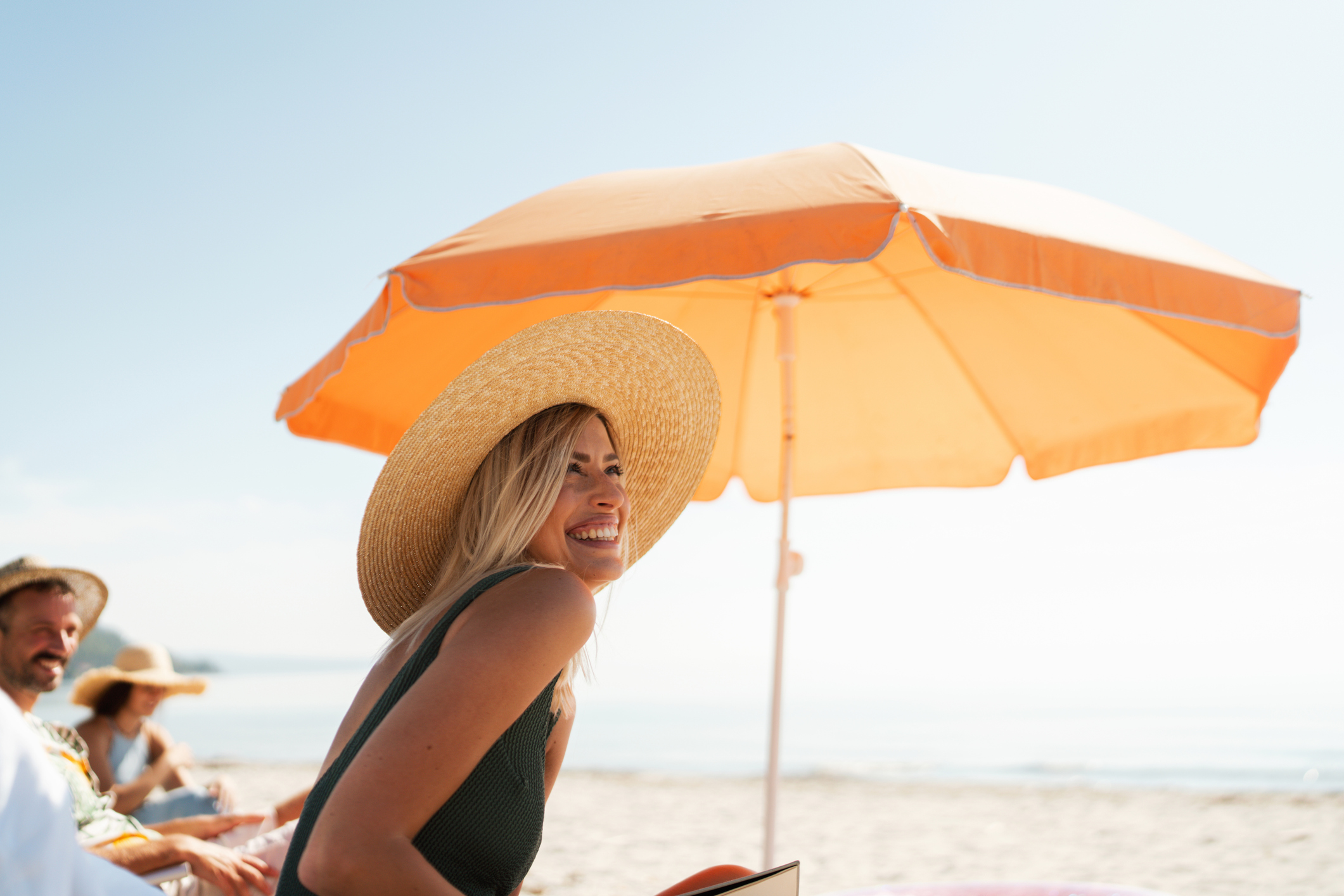 Photo of a young women who received any of these gifts for beach lovers