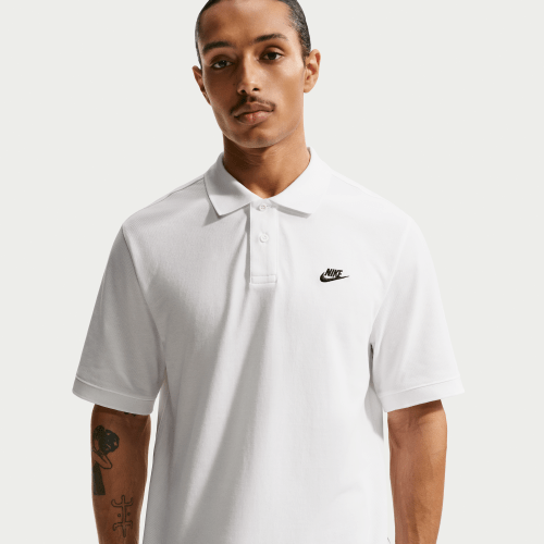 Nike Mens Club Short-Sleeve Polo in White | FN3894-100