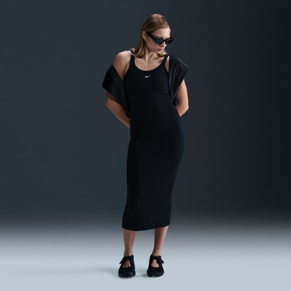 Womens Nike Sportswear Chill Knit Tight Mini-Rib Tank Top Dress