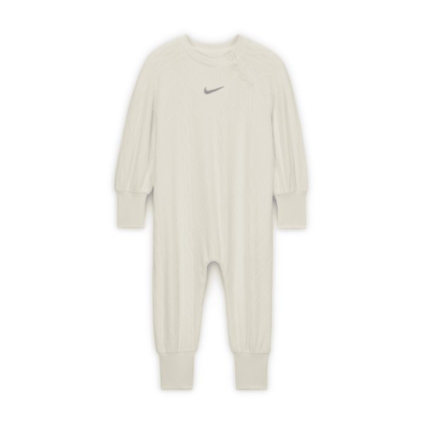 Nike ReadySet Baby Cable Knit Coverall in White