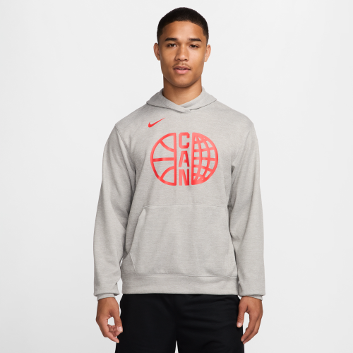 Practice Nike Mens Basketball Hoodie in Grey