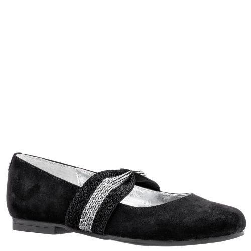 Girls Krissy Black-Microsuede | Nina Shoes