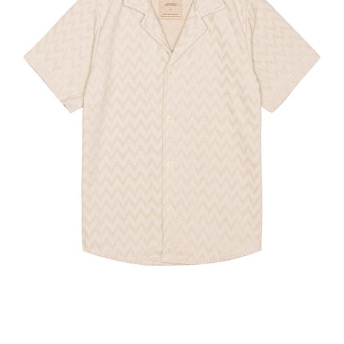 OAS Grey Zig Shirt in Taupe